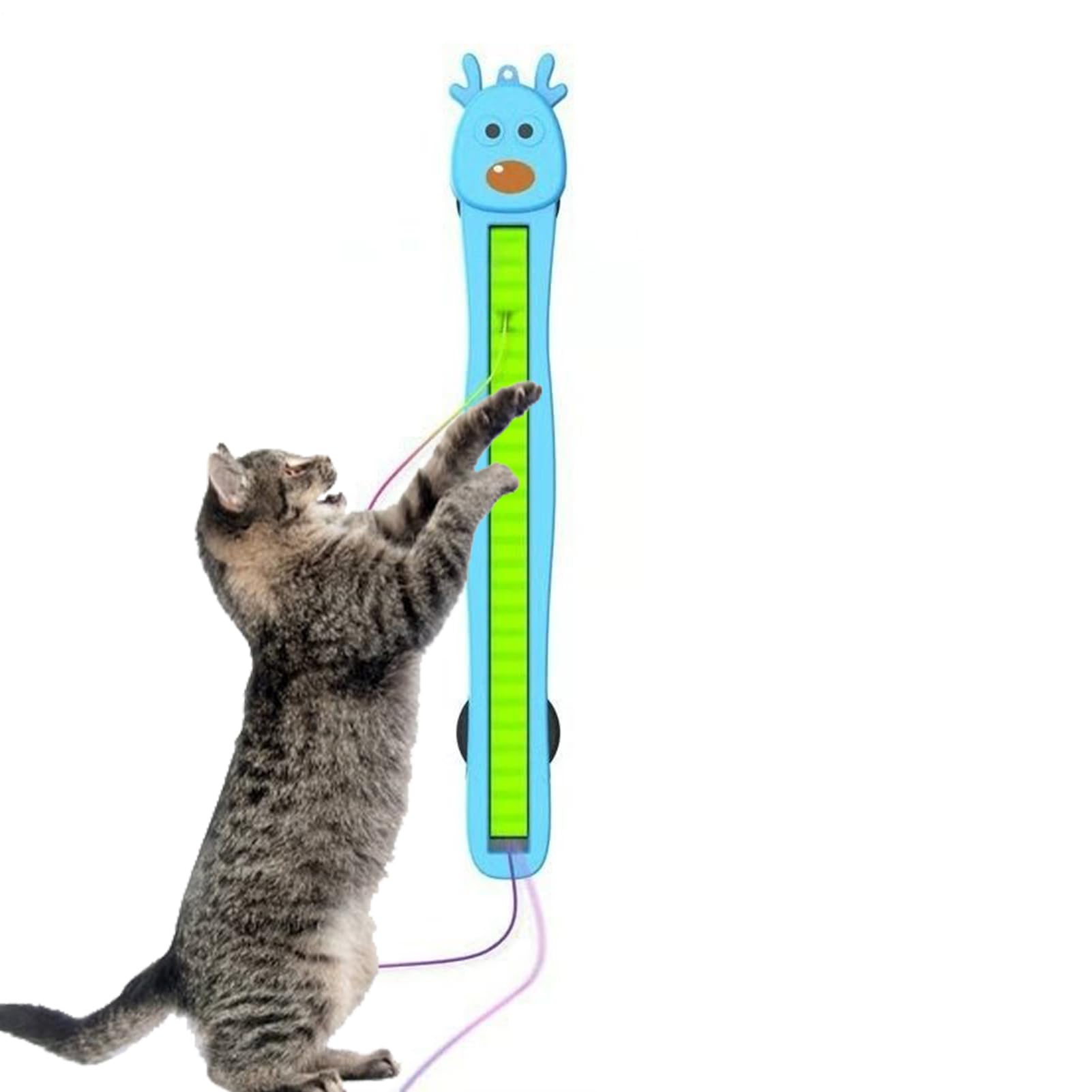 Tktouci Automatic Cat Toy | Wall Mounted Flying Rope Interactive Exercise,Rechargeable Active Cat Toys | for Kitchen Playroom Apartment Corner Play Area Alone Time