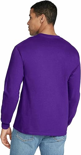 Miniatura 3 de Gildan - Camiseta de manga larga de algodón ultra estilo G2400 para adultos, paquete múltiple