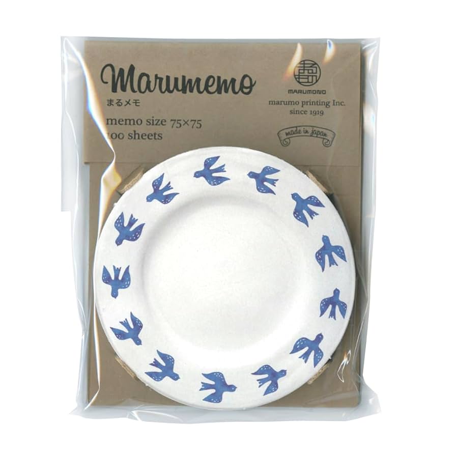 Amazon.co.jp: マルモ印刷 北欧スタイル メモパッド 皿 デザイン