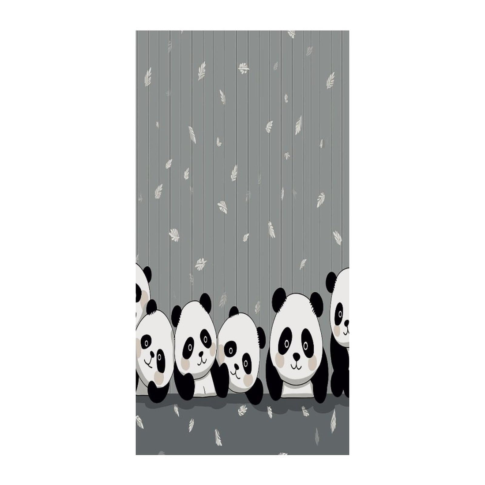 Fekiloot Style Funny Baby Panda Door Curtain Room Divider Curtains