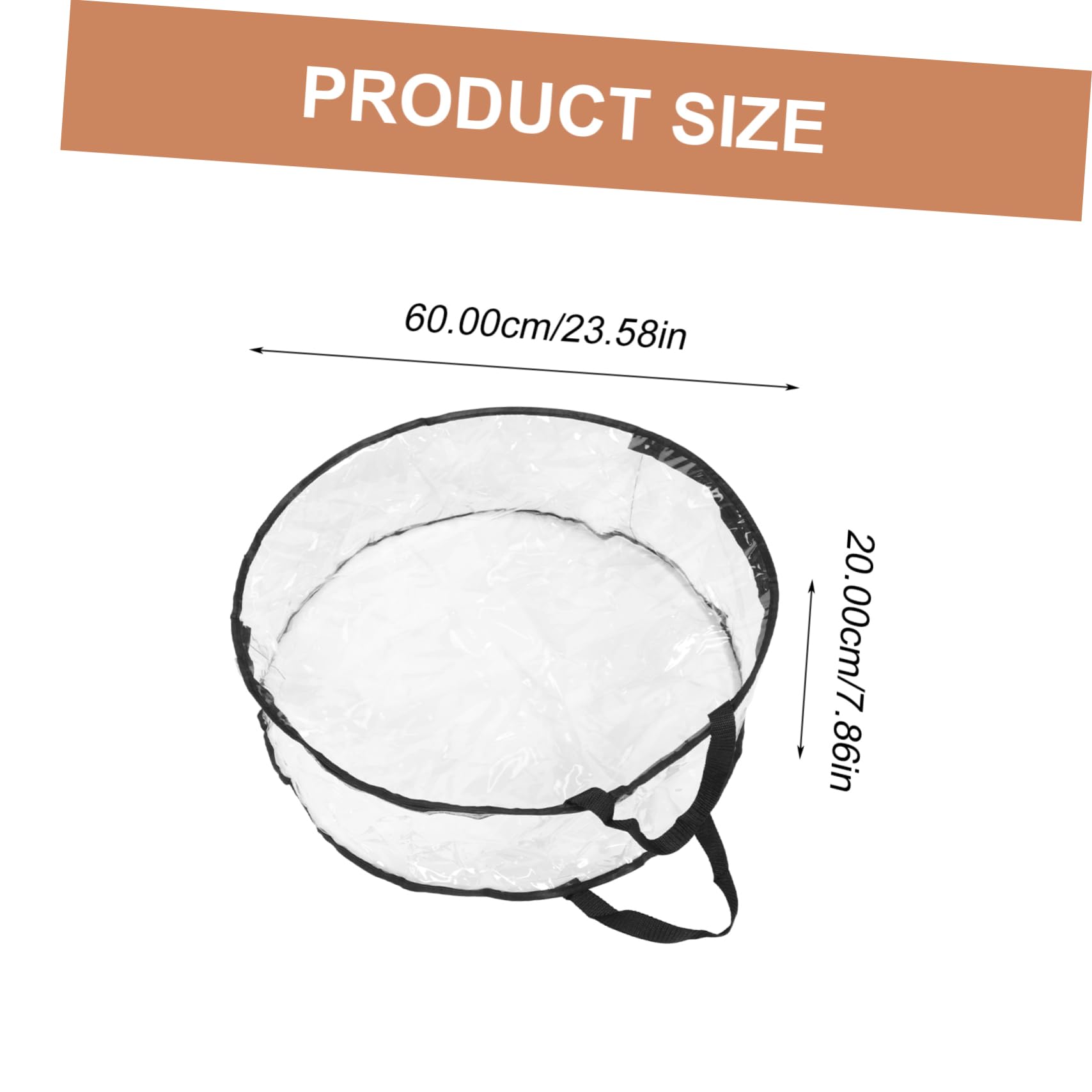 HOLIDYOYO Foldable Storage Bag Set Christmas Tree Decorations Container Transparent PVC