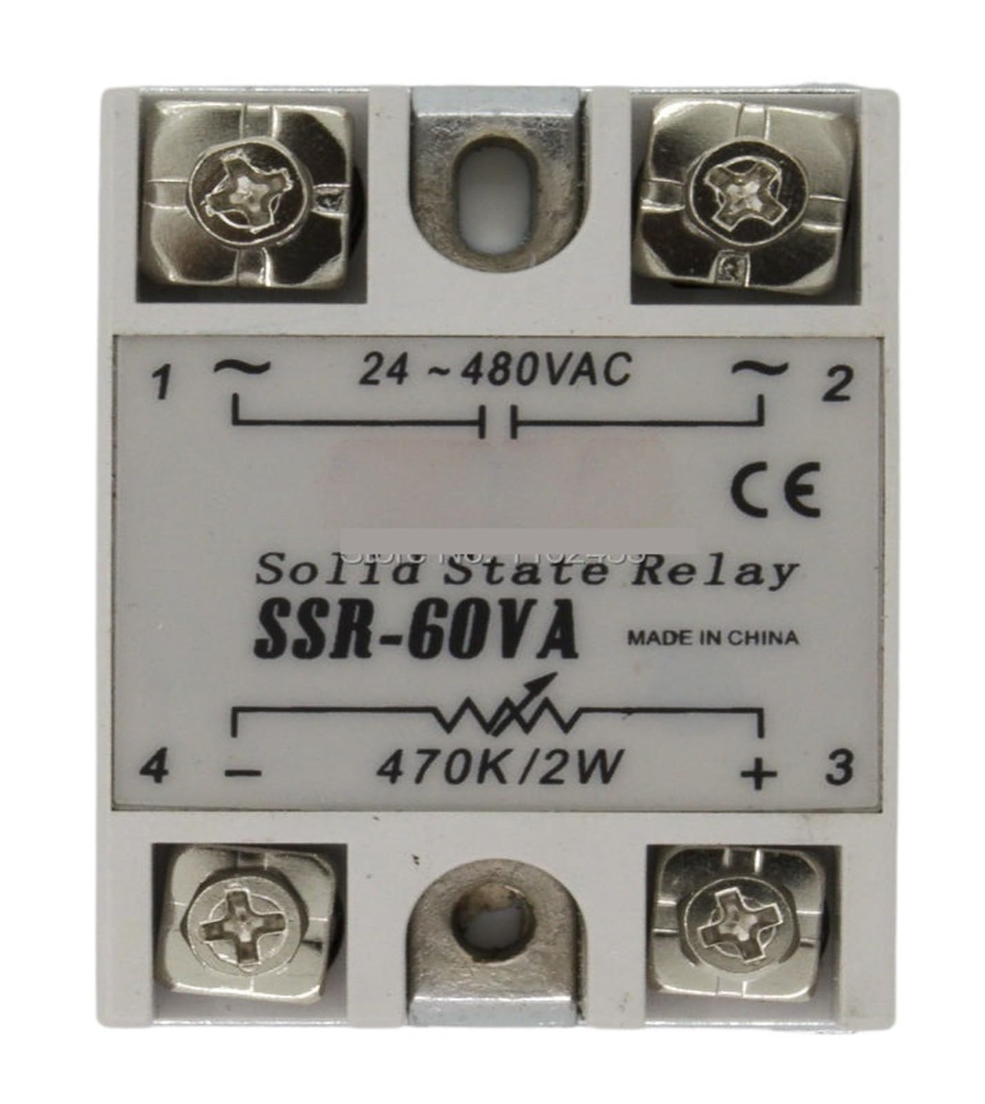 Ltrajuynh One Color Ssr-60Va Single Phase Resistance To Ac 60A 480V Solid State Voltage Regulator 60Va Ssr