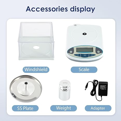 High Precision Digital Lab Scale 500g 0.001g Analytical Balance with Windshield and Automatic Zero Tracking for Laboratory and Pharmacy Use