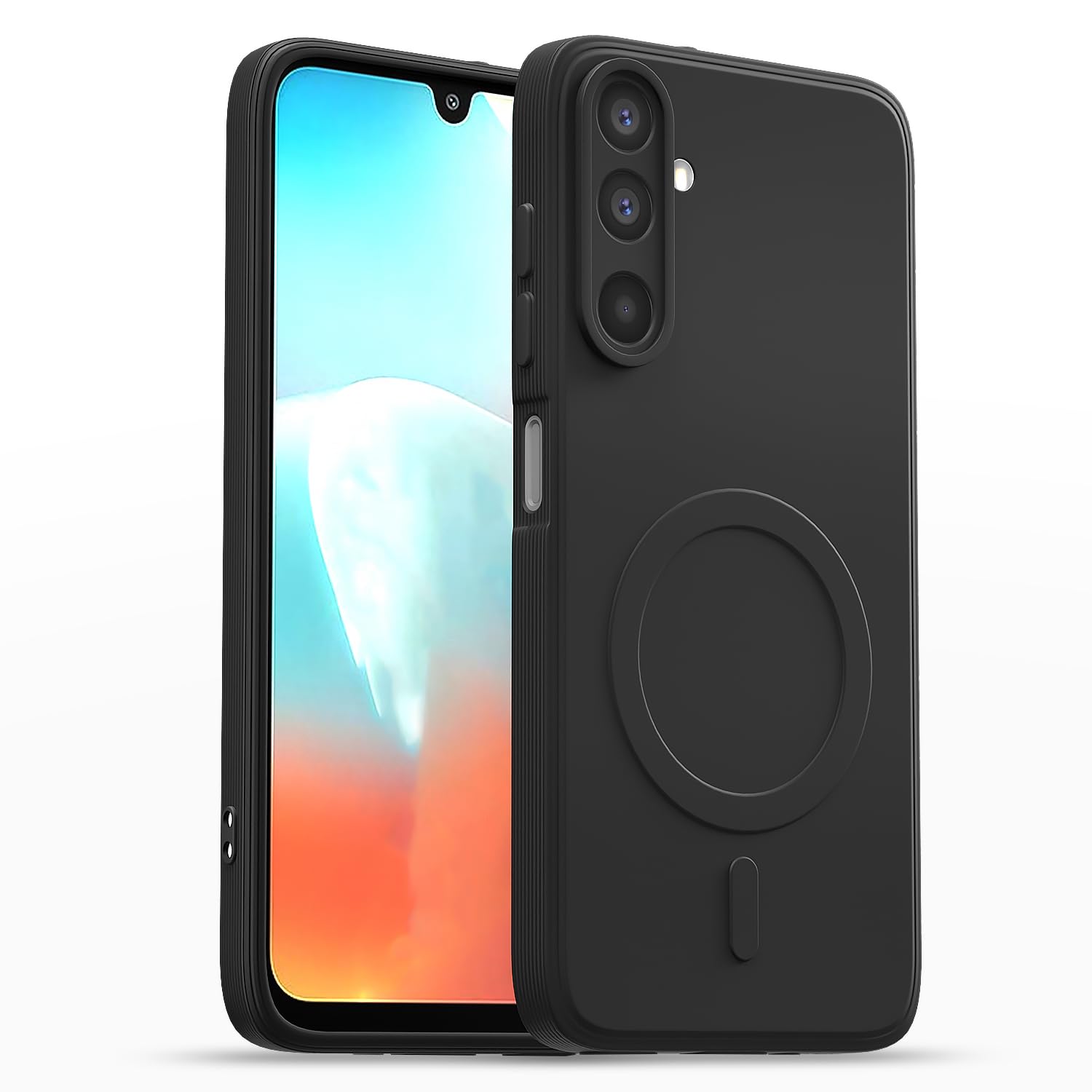 Pikkme Back Cover for Samsung Galaxy M17 5G / A17 5G / F17 5G Soft Matte Silicone Mag-Safe Design (Mag-Safe Not Support) Camera Protection | Slim Fit Bumper Cover (Black)-image-36
