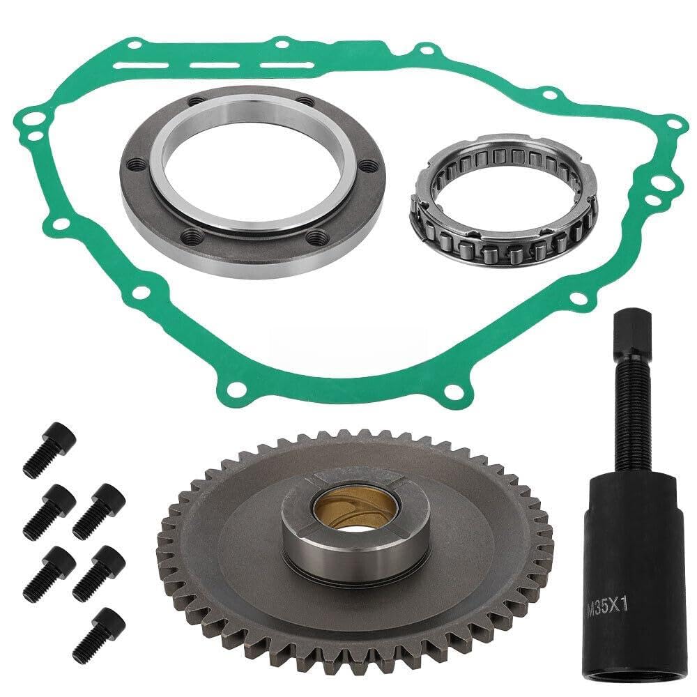 Replace Parts & Accessories ATV&UTV for Starter Clutch Starter 49T Gear Flywheel Puller for Yamaha Grizzly 700 2007-24 Model-7ZX8-2122