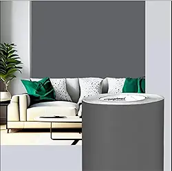 Papel de Parede Adesivo Lavável Envelopamento Antimanchas 5 metros (Cinza Fosco)