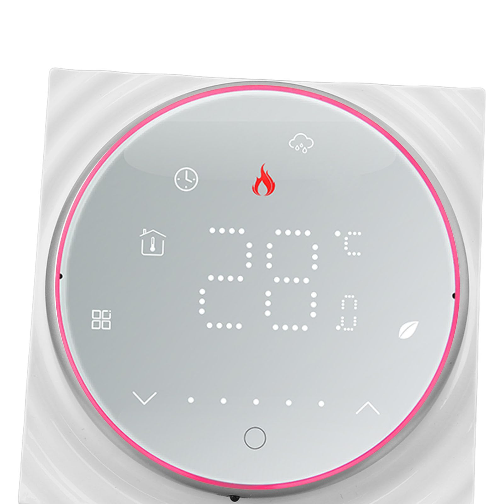 Cocoarm Inteligentny Termostat Termostat Bezprzewodowy AC 95 do 240 V PC Ekran LED ABS ± 1°C 41 do 95°F Programowalny 5 Plus 1 Plus dla Użytkowników Domowego Ogrzewania Elektrycznego (WHITE)