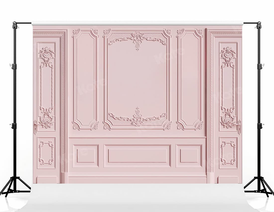 Kate 10×8ft Light Pink Empty Room Photo Backdrop Classic Interior Wedding Photography Background Photo Studio Props for Photographers