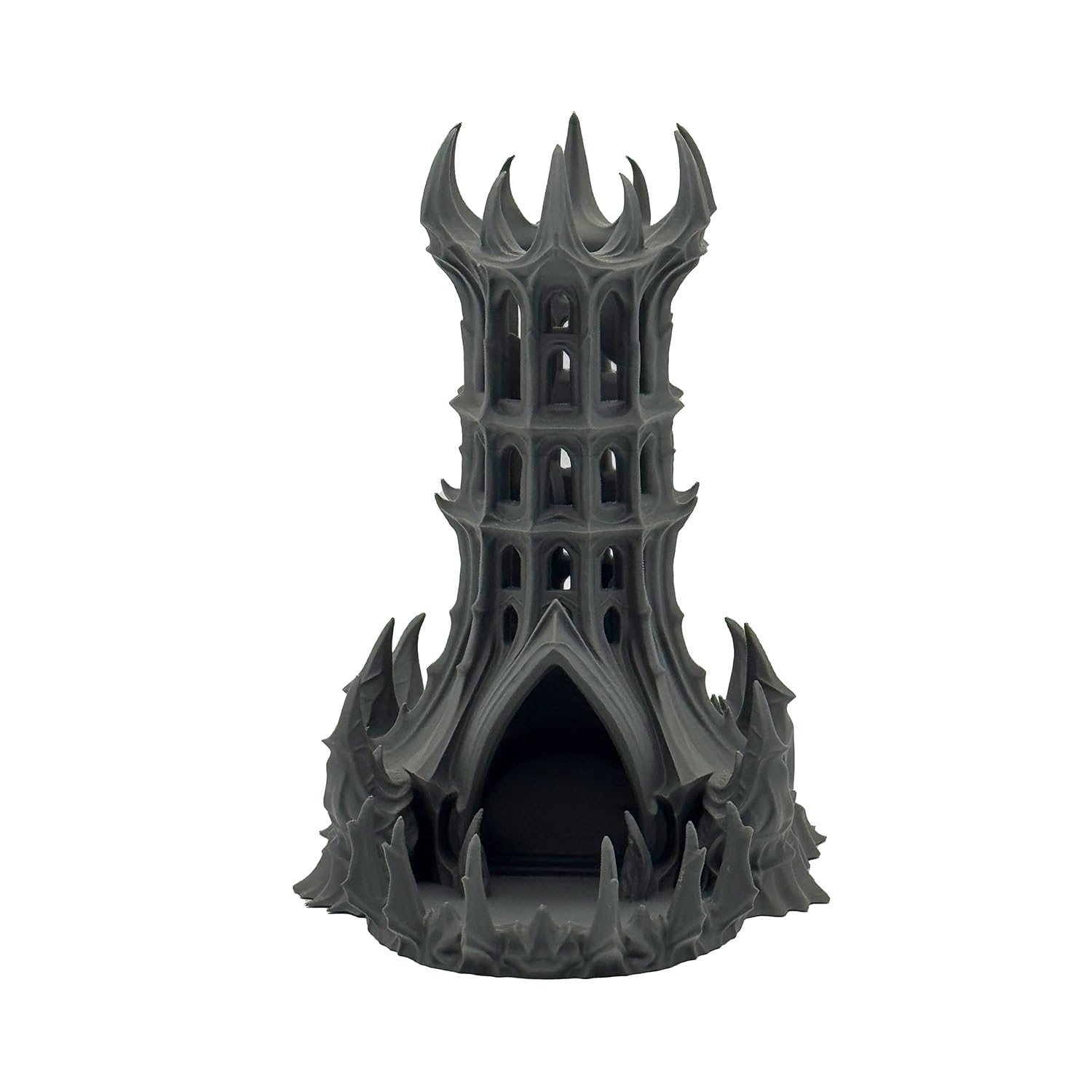 Obsidian Zitadelle Würfelturm für Würfel bis 25mm | DND Castle Dice Tower Made in Germany | Tabletop RPG Pathfinder Pen & Paper Fantasy | Deko zum Bemalen | Geschenk Rollenspieler