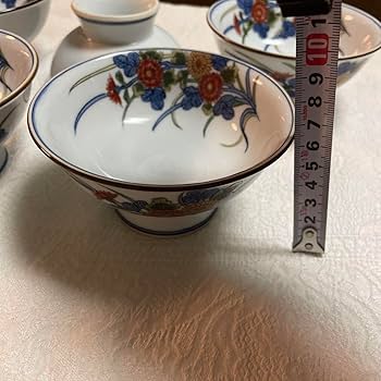 源右衛門窯古伊万里風菊江高台小鉢揃3枚