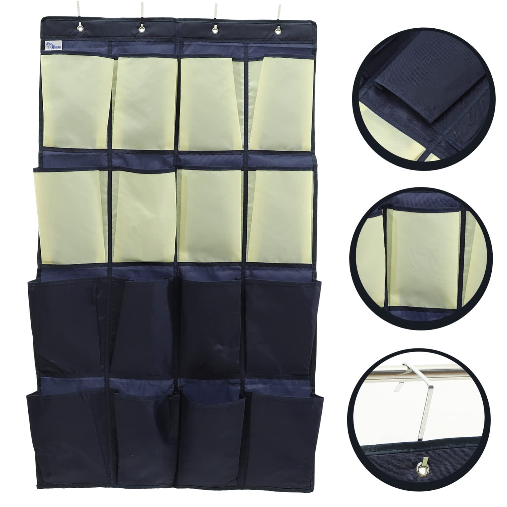 PRETYZOOM Hanging Door Organizer 16 Pouches Shoe Storage Bag Overdoor Organizer Easy to Use