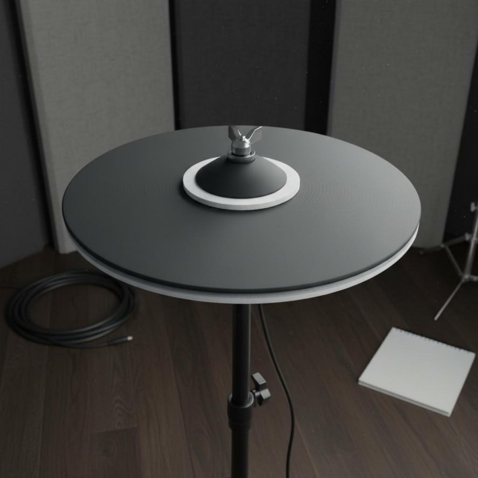 Electronic Drum Cymbal Pad Accessorio per Batteria Elettronica Sensibile E Ad Alta Precisione Controllo Dinamico su Adatto Ad Artisti Ambienti Studio Sessioni Col Gruppo, Controller Hi-hat