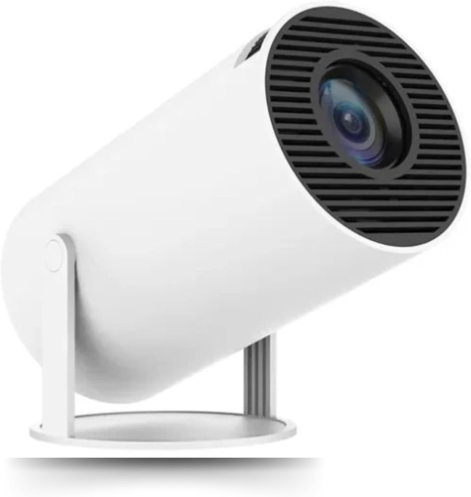 Mini HY300 PRO LED Portable Projector, Auto Keystone Correction,4K/ 280 ANSI Smart Projector with 2.4/5G WiFi, BT 5.0, 130 Inch Screen, 180 Degree Flip, Round Design For Home And Outdoor Video