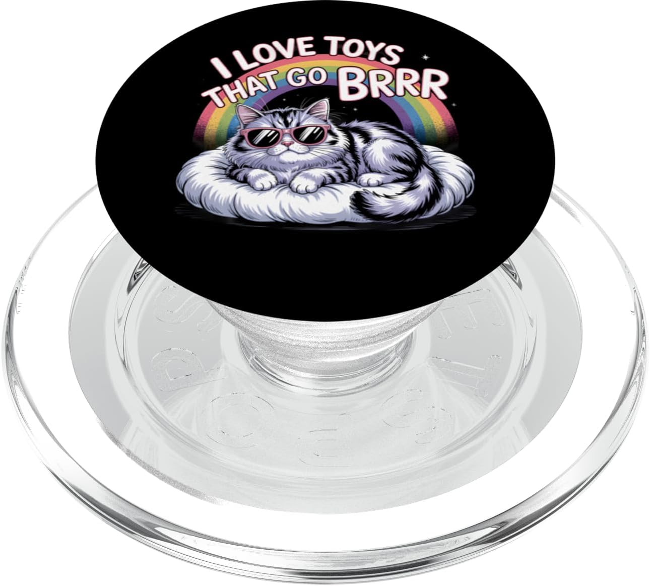I Love Toys That Go Brrr Funny Adult Joke Sarcasm PopSockets PopGrip for MagSafe