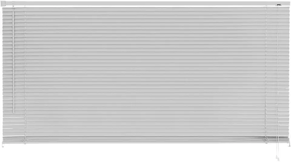 Atlas - Persiana Horizontal de PVC e Lâmina de 25mm, Tamanho 160 x 130 cm, Cor Cinza