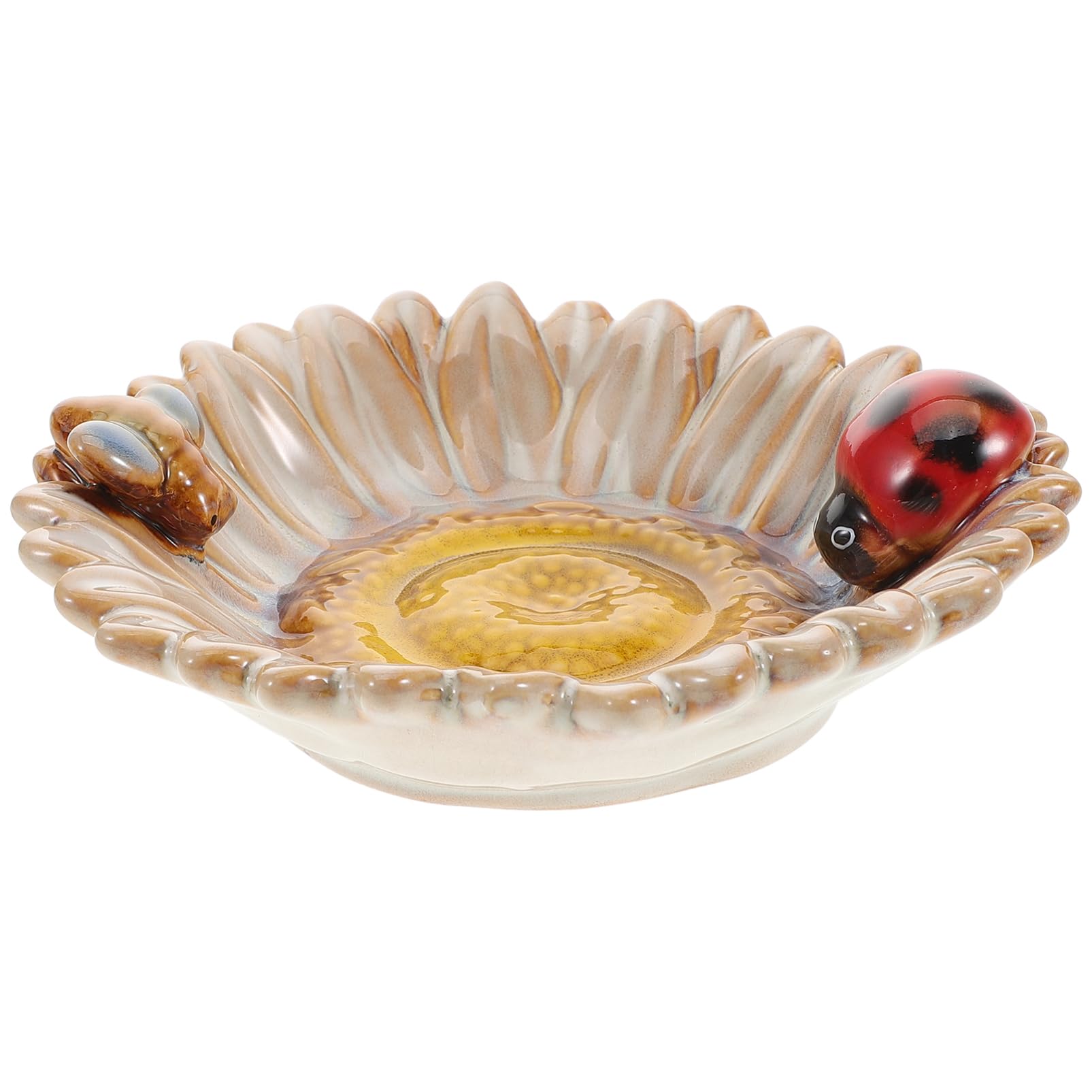 Bol à dessert en forme de fleur jaune pour tables ensoleillées