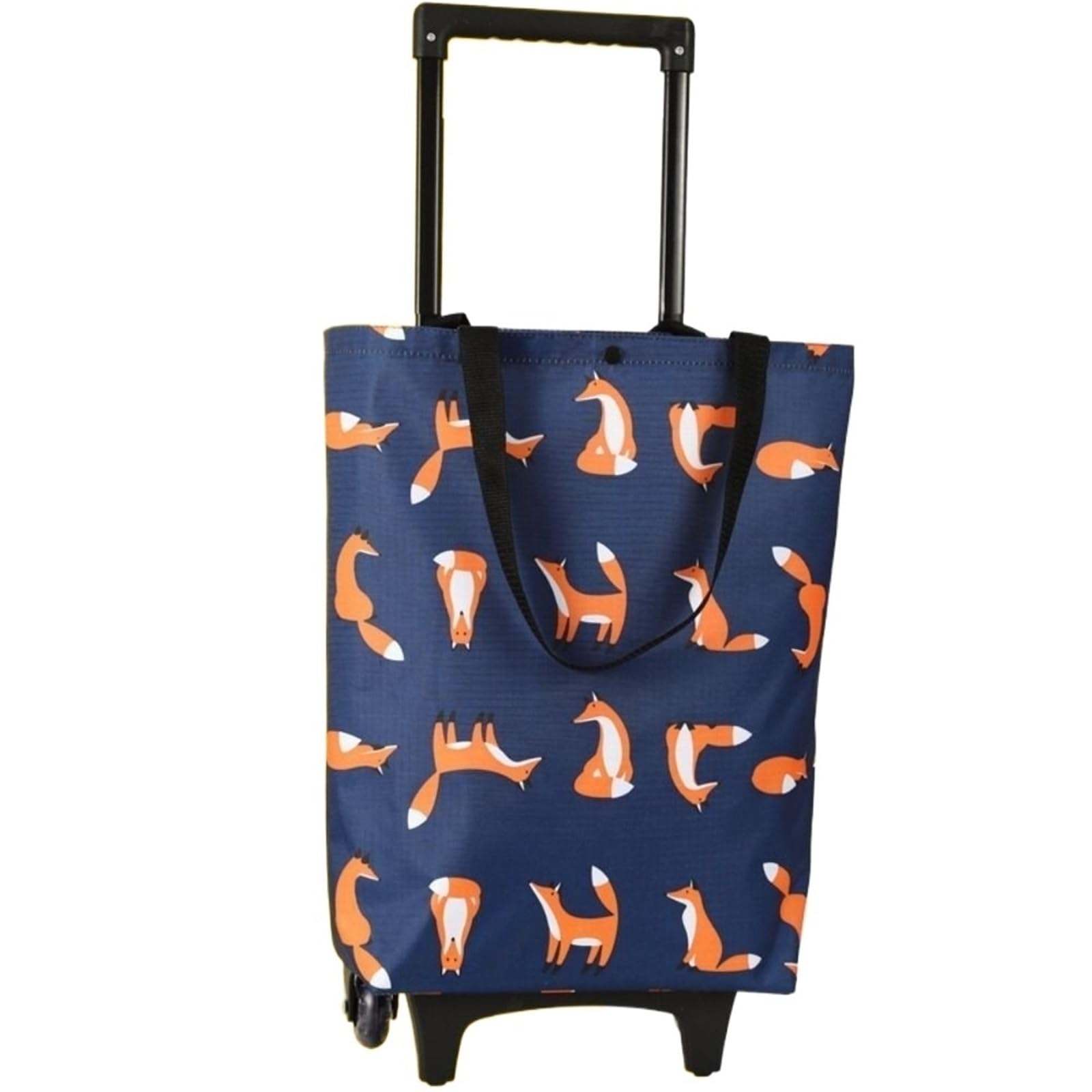 Foldable Shopping Bag with Wheels Trolley Bag Collapsible Shopping Cart With Wheels Reusable Folding Grocery(1-With Buckle)