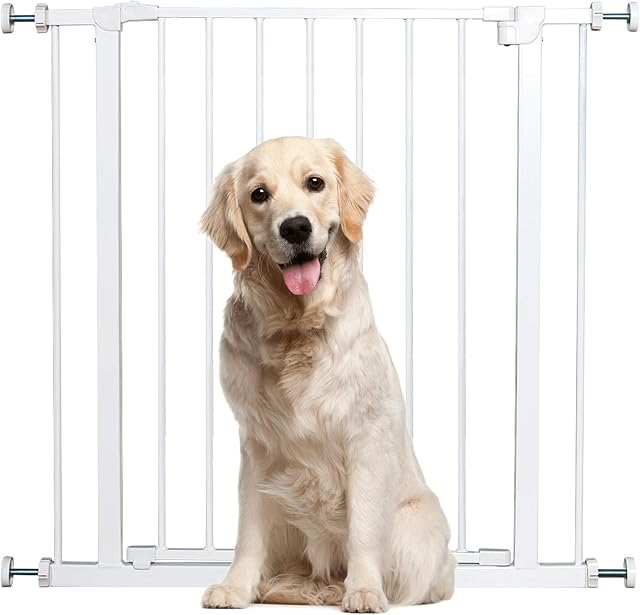 Maxmass Dog Gate, Pressure Fit Opening 76-86cm, Safety Gate Pets Fence for Doorways Hallways & Stairways