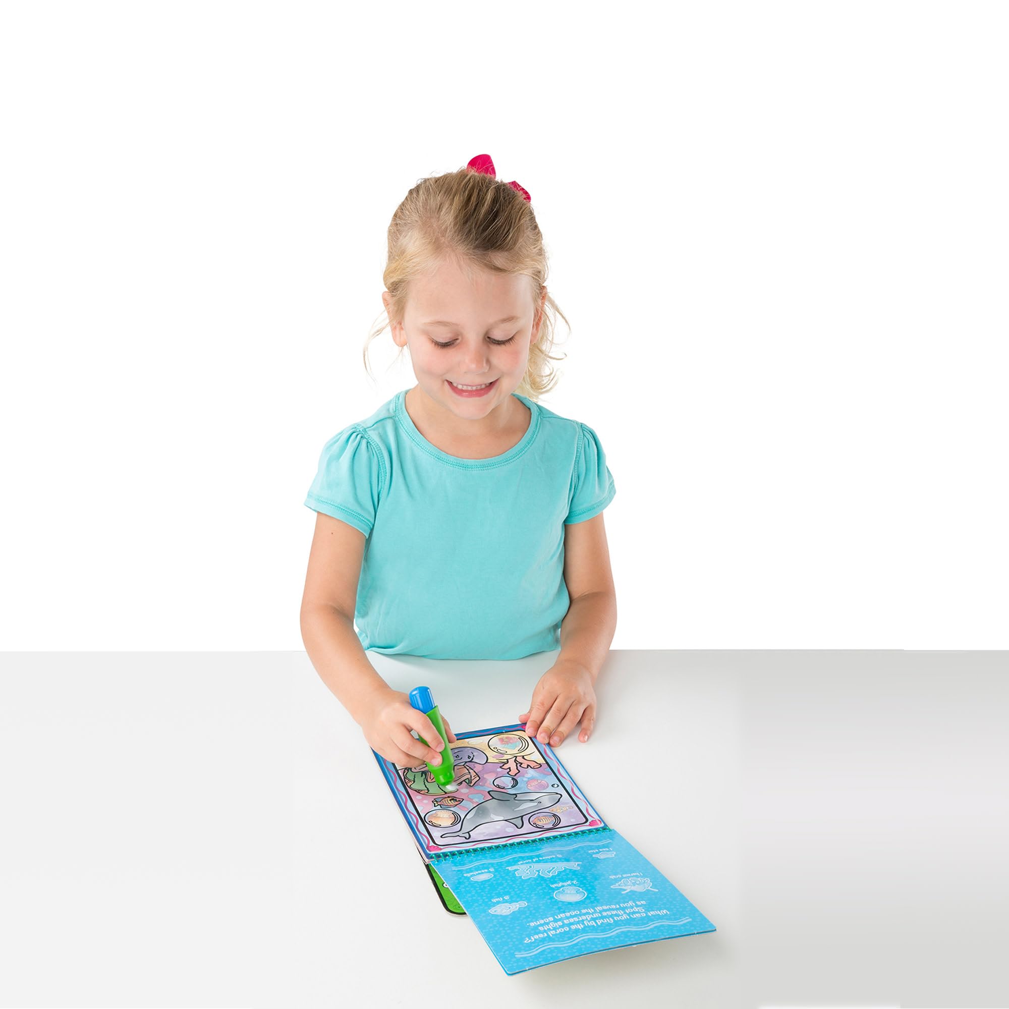 MELISSA & DOUG WATER WOW! ANIMALES: Tablero y Bolígrafo de Agua Reutilizables, 4 Páginas Reutilizables Magic Water para Pintar con Agua 6074878 Manualidades Niños Regalo Niño 3 años+ Certificados FSC — view 8