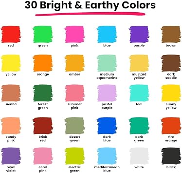 Chalkola 30 Markers + 10 Metallic 6mm - Fun Colors Bundle
