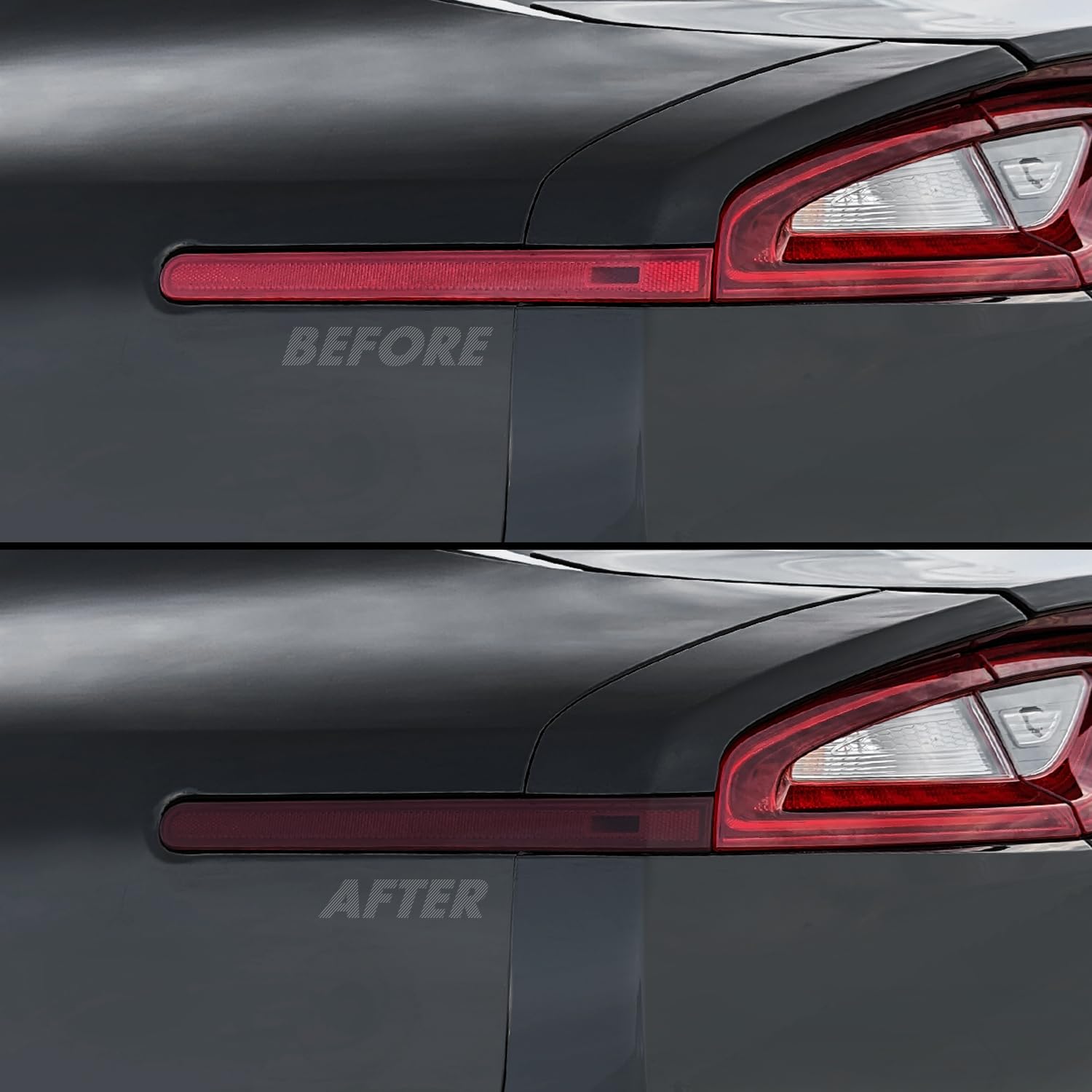 SlickMod PreCut Vinyl Smoke Tint for 2018-2021 Kia Stinger Tail Light (35% Light Smoke, 4. Side Marker)