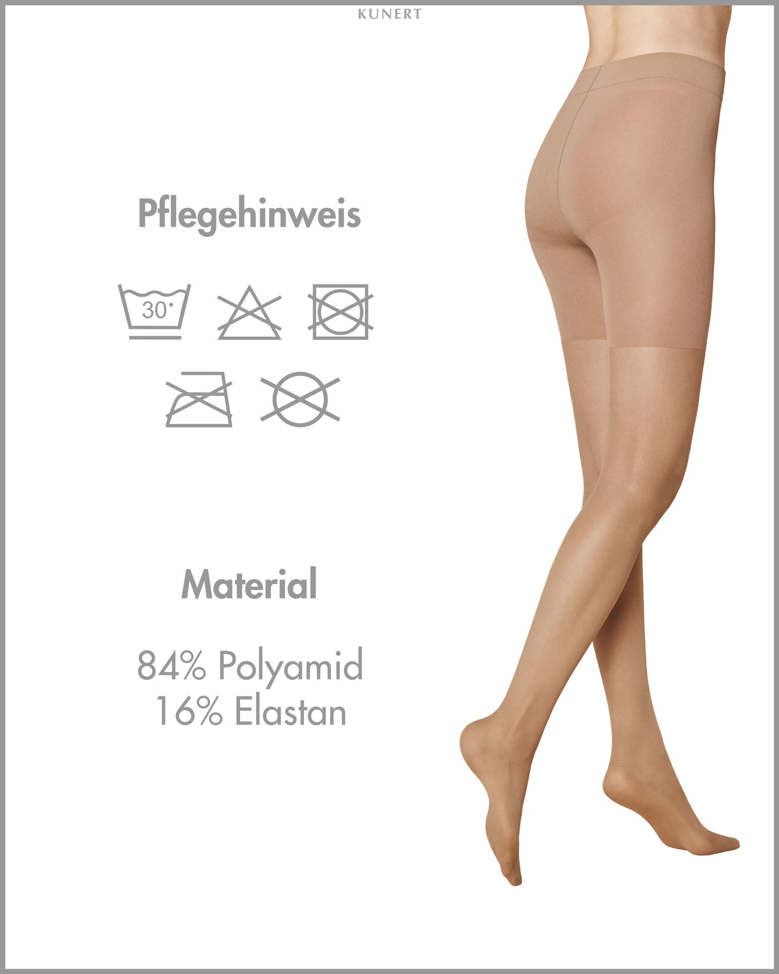 KUNERT Forming Effect 20 Pantyhose, Tan, 44-46 - Image 3