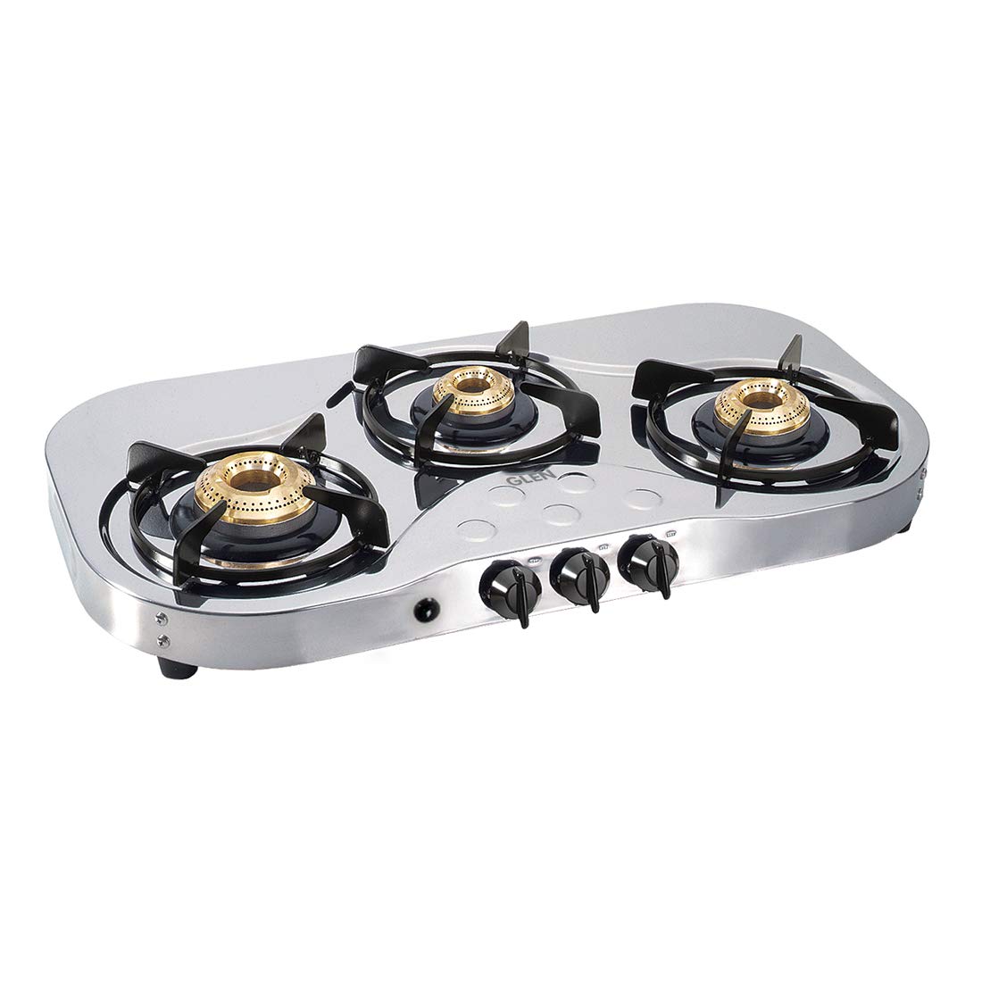 Glen 3 Burner Stainless Steel LPG Gas Stove | High Flame Brass Burners | Auto Ignition | 360° Revolving Inlet Nozzle | ISI Certified | 2 Year Warranty (1035 SS HF BB AI)-image-47