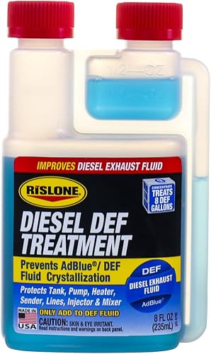 Rislone 4780 Diesel Exhaust Fluid (DEF) Treatment, 8 oz, 1-Pack | Treats 8 DEF Gallons, Prevents Fluid Crystallization, Improves Performance, Protects Hardware Components