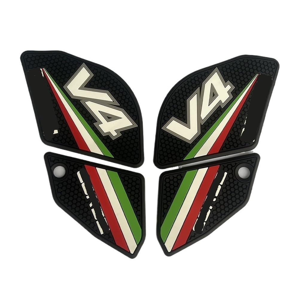 Tank Pad Protector Motorcycle Non-Slip Side Fuel Tank Stickers Pad Rubber Sticker for Panigale V4S V4R V4SP2 2022-2024 Tank Pad Sticker