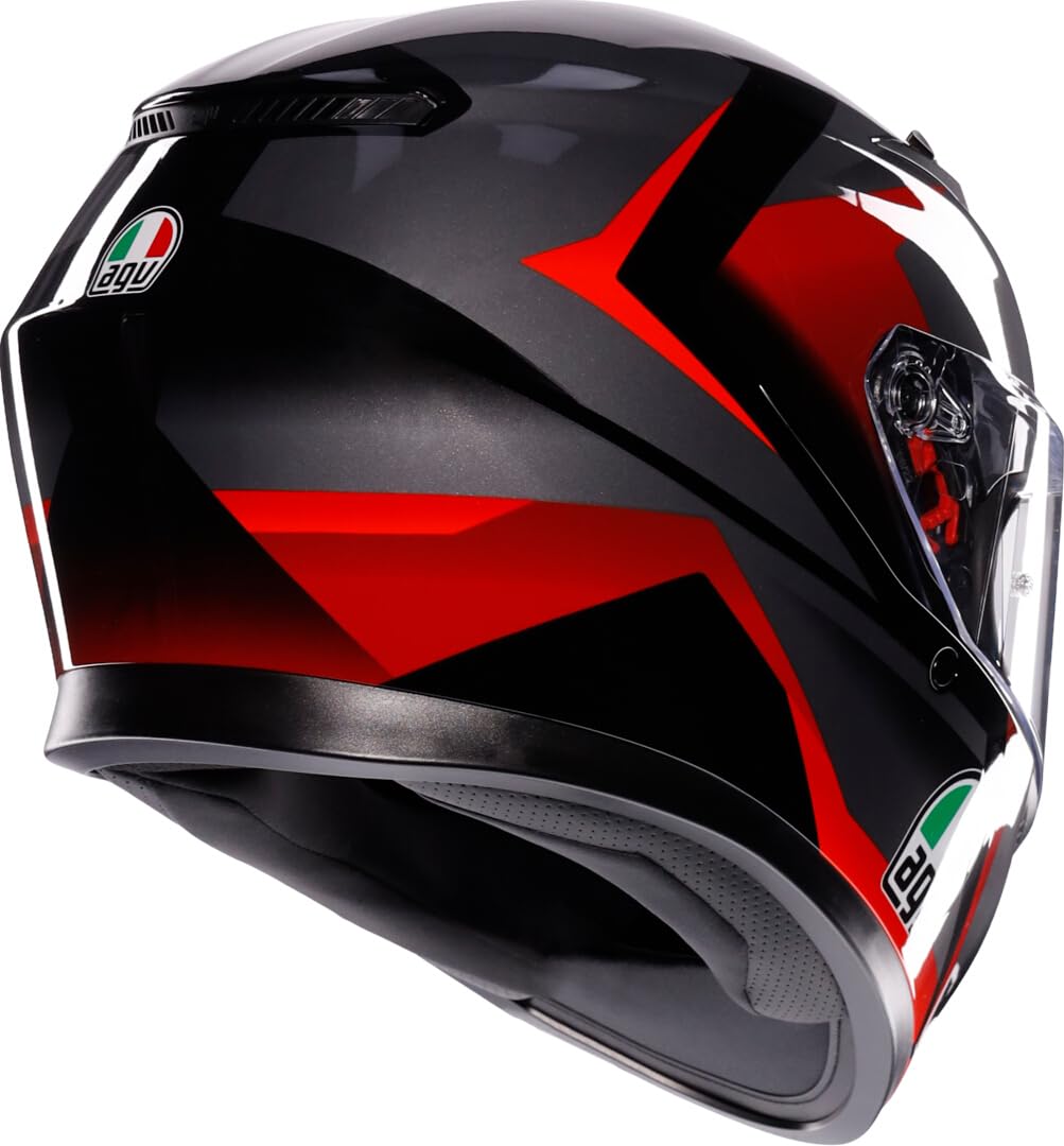 AGV K3 E2206 MPLK STRIGA BLACK/GREY/RED M