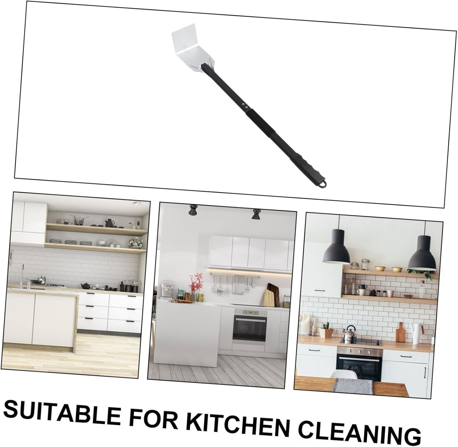 UPKOCH Fireplace Ash Cleaning Tool Heavy Duty Stove Ash Scraper with Non Slip Handle for Efficient BBQ and Grill Cleaning Durable Ash Rake for Home Use and Outdoor Grilling