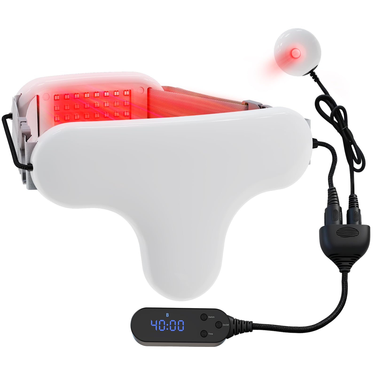 Red & Blue Light Decice for Men, Prostate Therapy Device for Reduce Prostate Discomfort and Inflammation, Help Repair Men Body Function Urgent and Frequent Urination