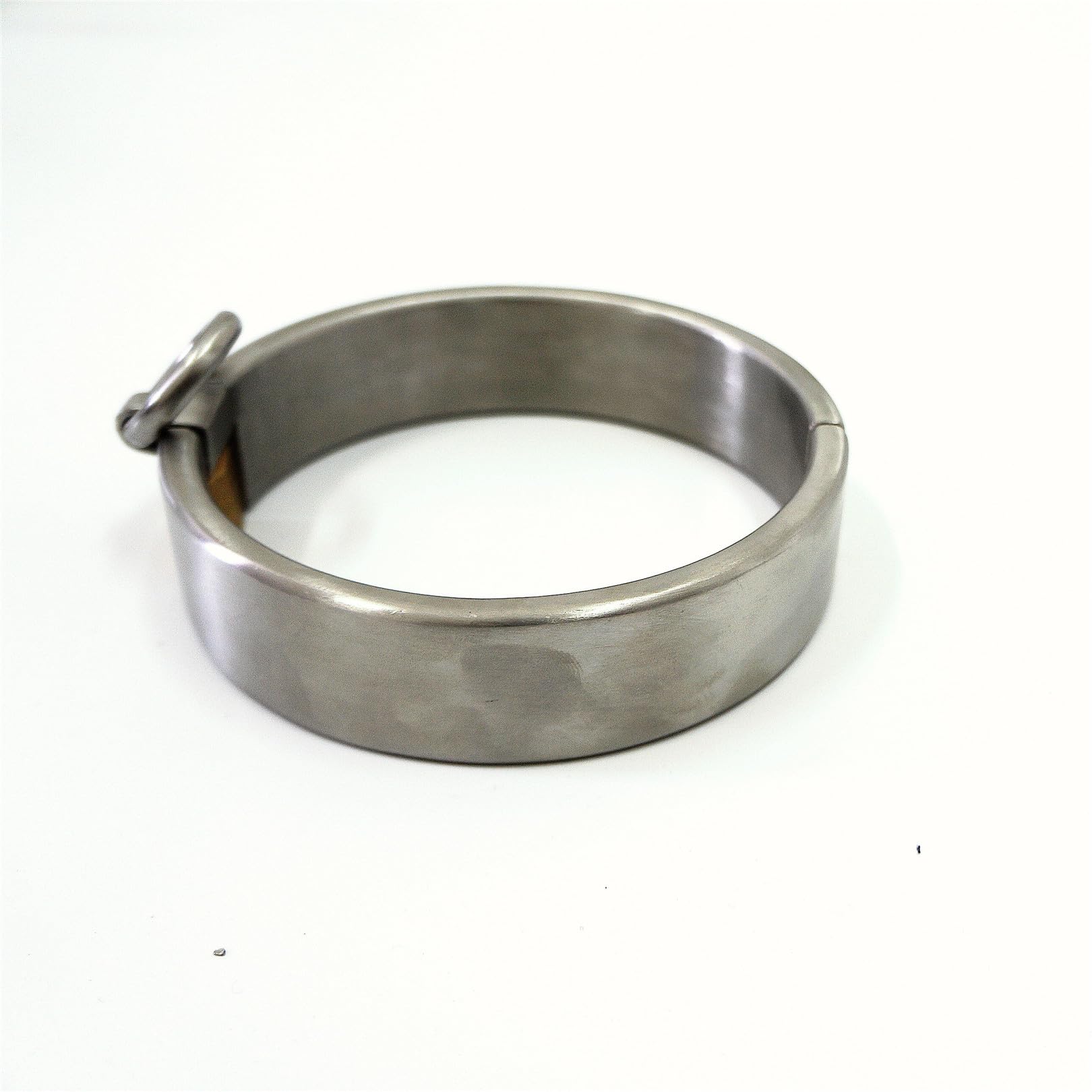 Collar con candado de acero inoxidable Bondage BDSM - Collar de collar BDSM Bondage de metal for sujeción del cuello sexual con herramienta de sujeción con junta tórica for parejas(13.5cm)