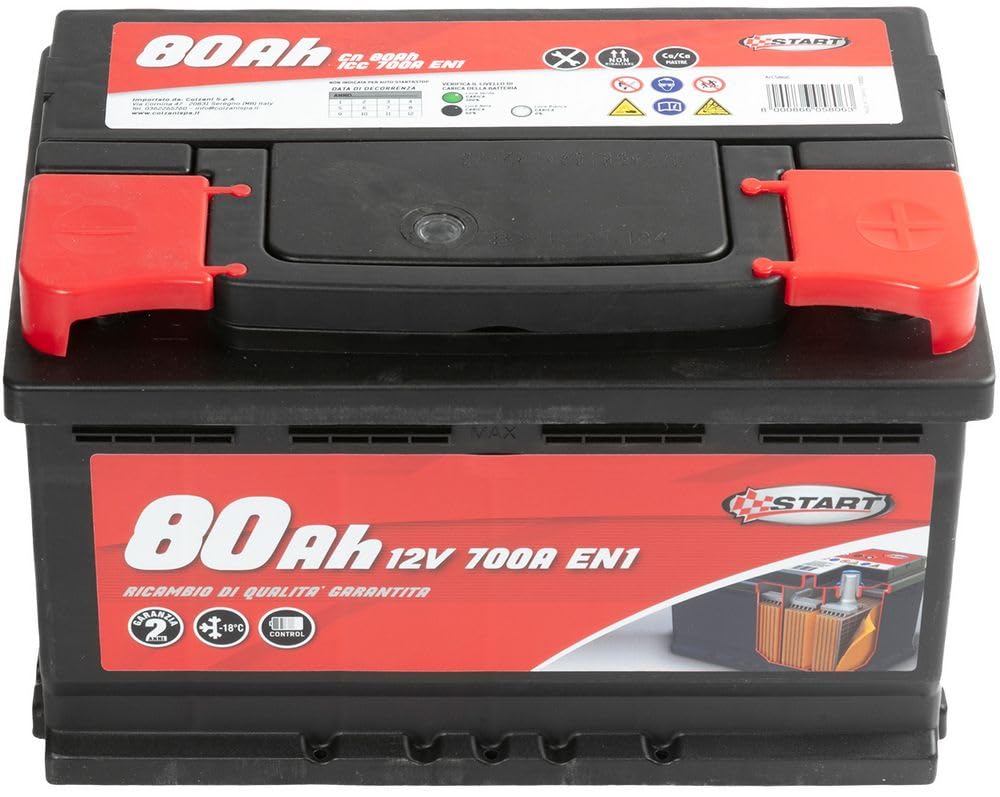 Start Batteria Auto 80AH 12V640A polo positivo destro cassetta L3