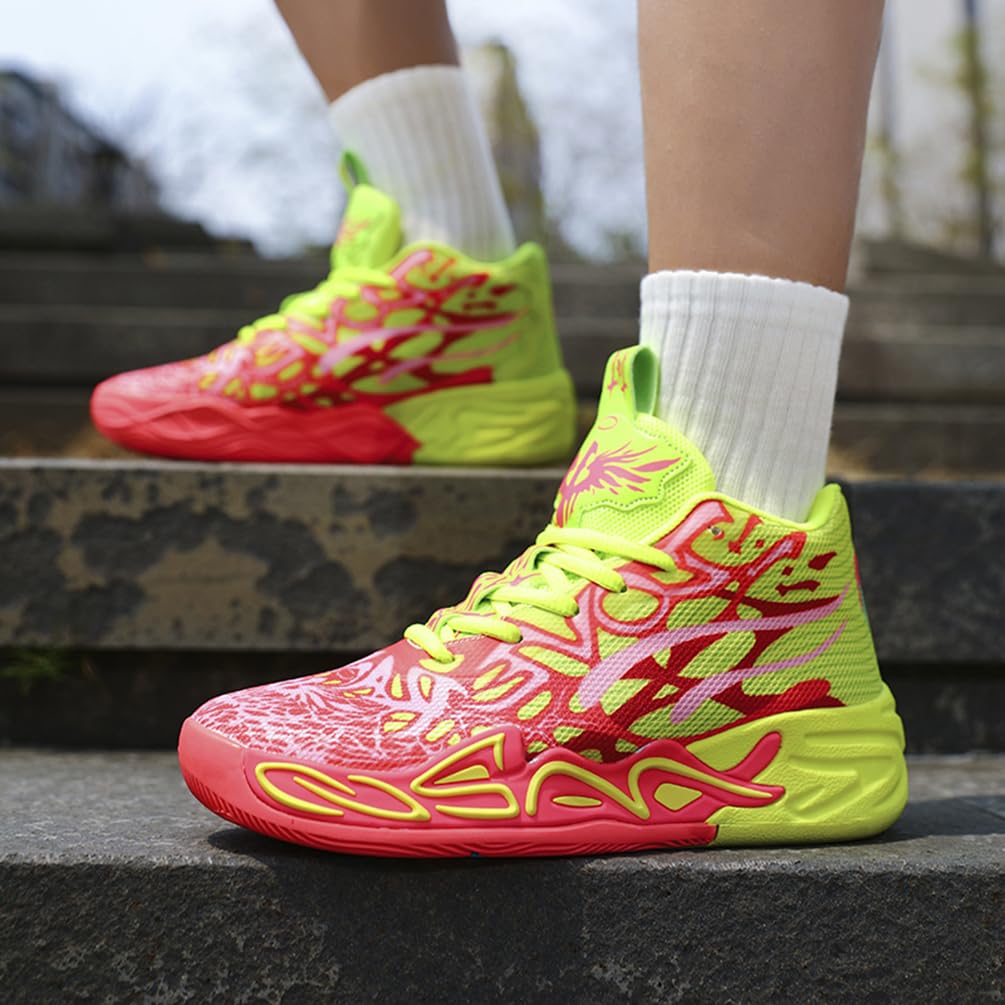 Basketballschuhe für Herren Hohe Freizeitschuhe Sportschuhe Stoßdämpfung rutschfeste Basketballschuhe Herren Leichte Turnschuhe Laufschuhe Walkingschuhe Sneaker