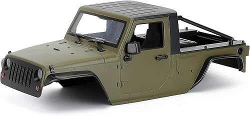 INJORA Carcasa de la carrocería de la camioneta del automóvil RC de 12.3 pulgadas 12.323in distancia entre ejes sin montar para el auto de la oruga