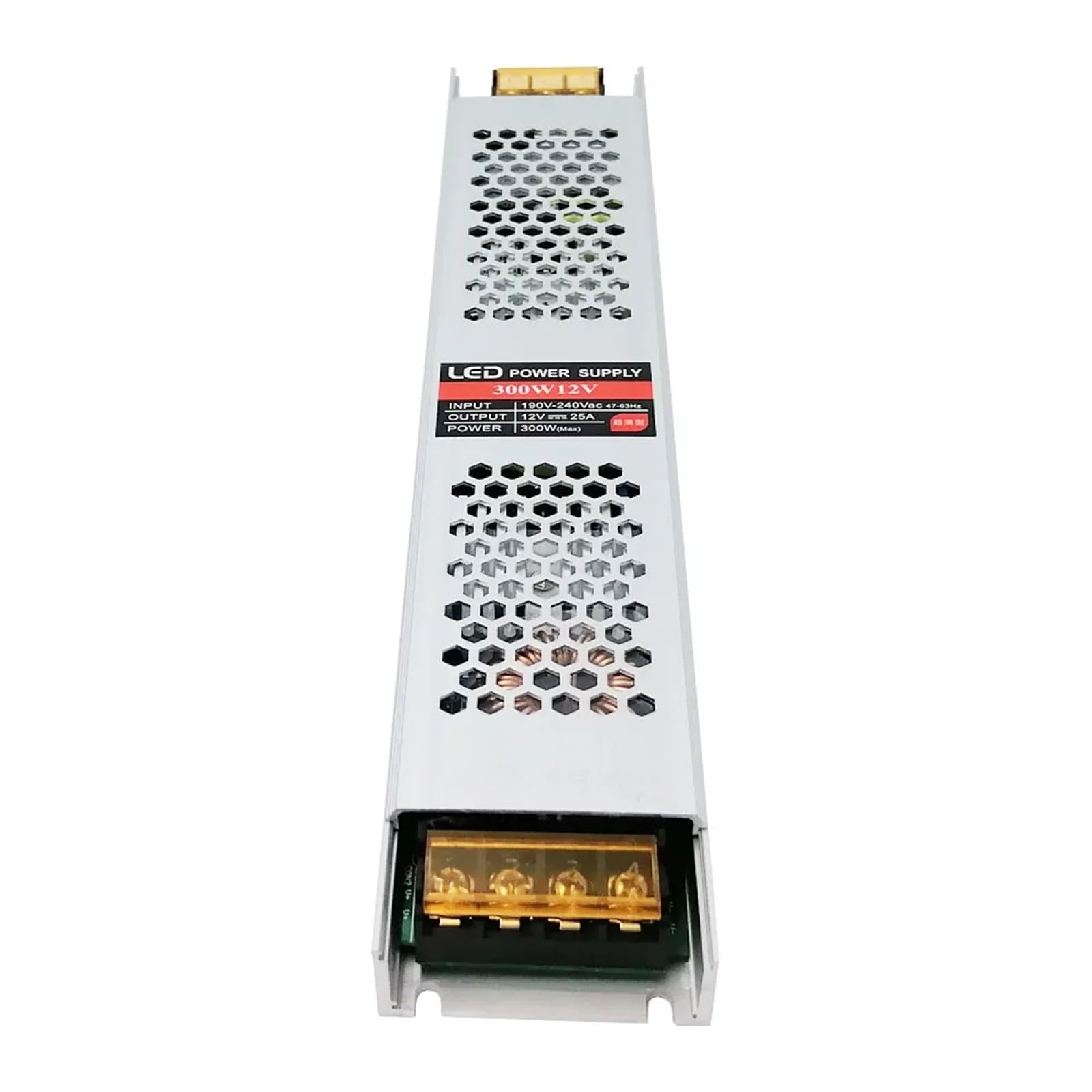 Listwa zasilająca LED 12 V 300 W, wbudowana aluminiowa obudowa przełącznika karty kontrolera napędu