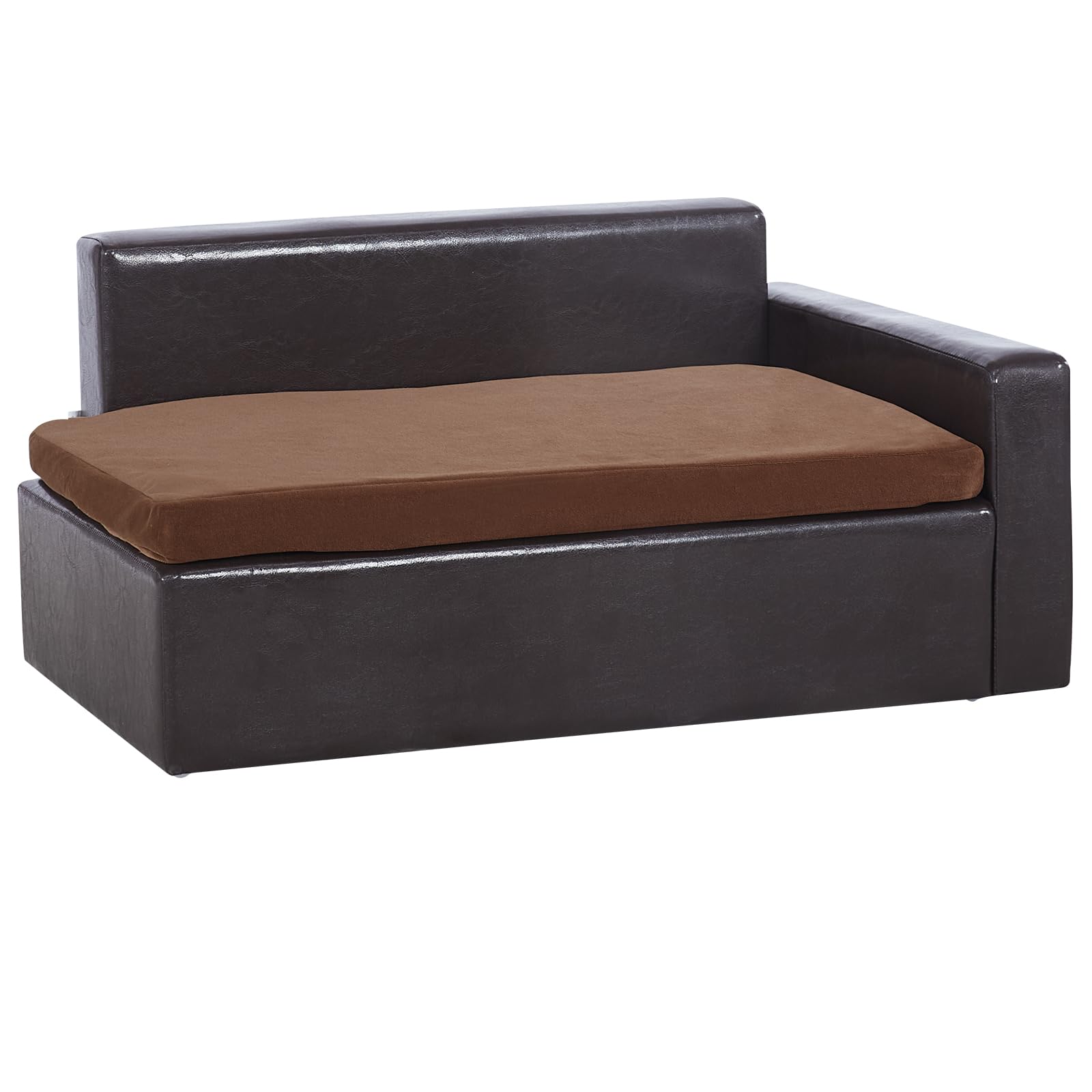 VEVOR Canapé pour animaux de compagnie, canapé-lit pour chiens et chats, cuir souple, capacité 50 kg