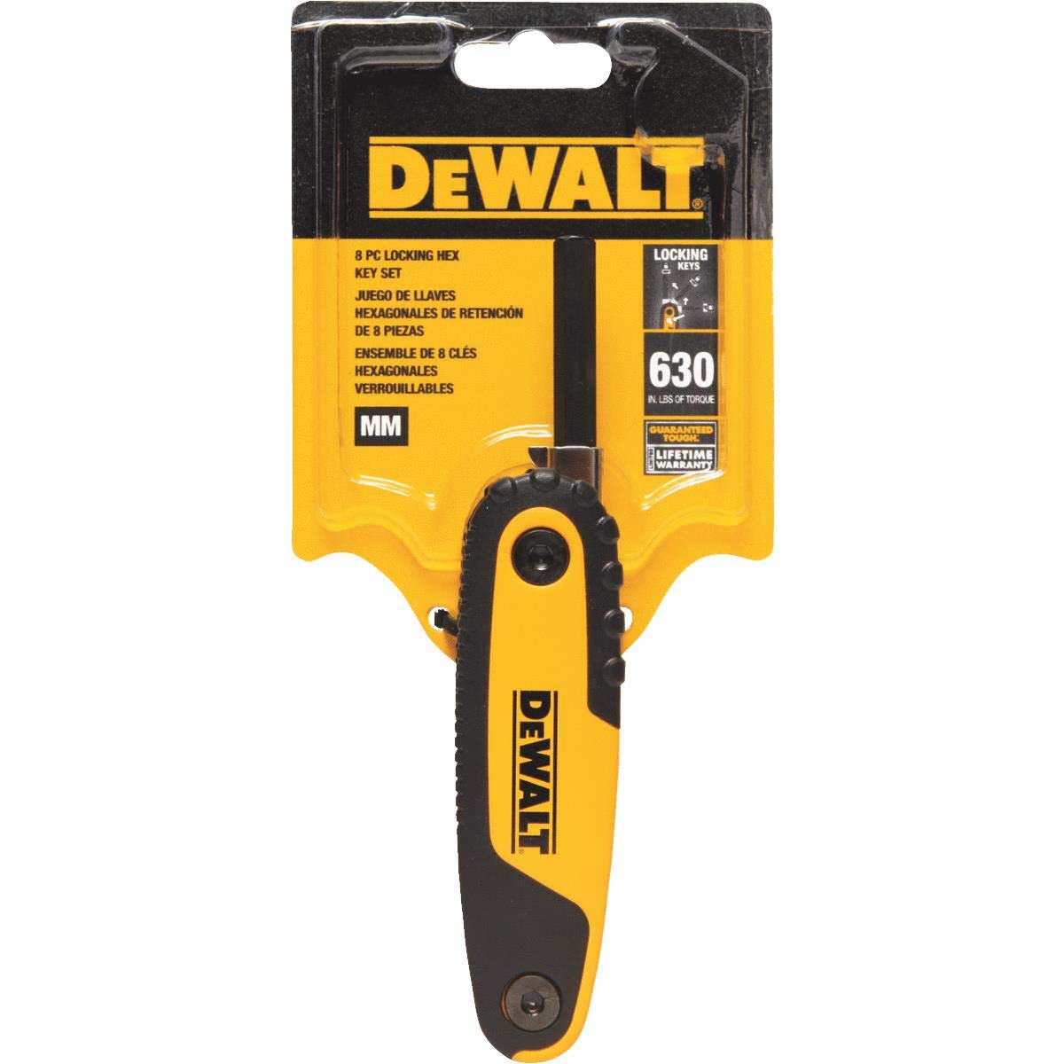 DEWALT DWHT70263M - Juego de llaves hexagonales de bloqueo plegable, MM