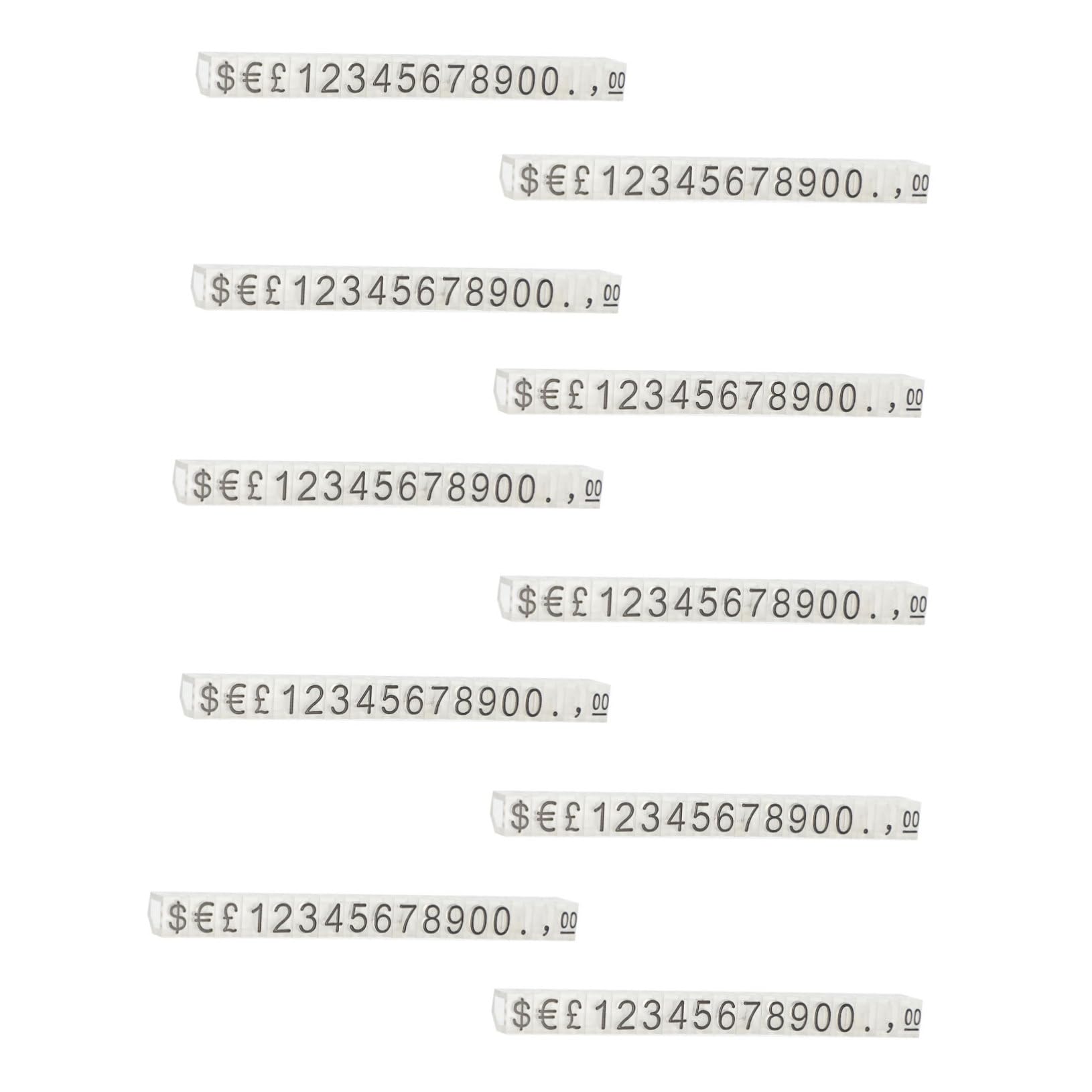 10pcs Tag Labels Number Letter Pricing Label Display Tag Number Tags Advertising Number Label Sign Shopping Mall Signs Supermarket Display Boards Plastic BUTIFULSIC