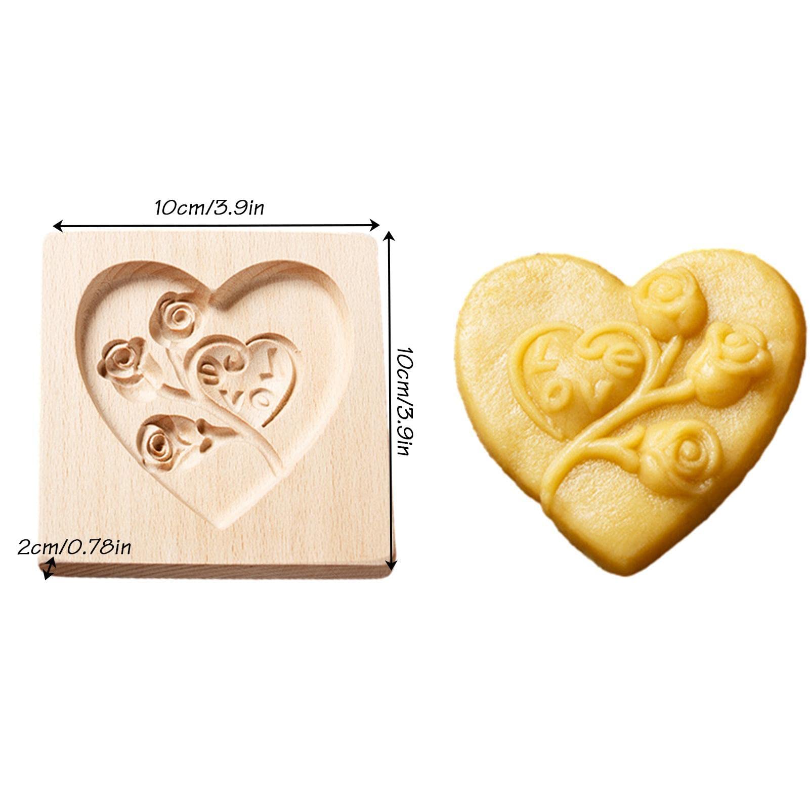 Keksausstecher, Plätzchenformen aus Holz,Keks,Holzkekse | Keksformen for Backen, DIY Lebkuchen-Keksstempel, Kekspresse, Stempelformen, Keksausstecher