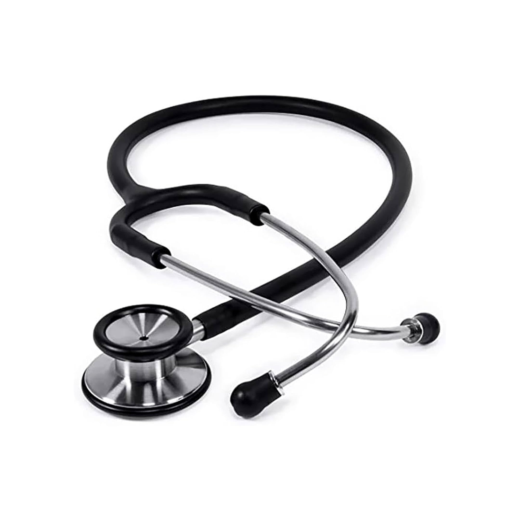 Sara+Care Super Deluxe Stethoscope for Home Vitals Monitoring & Medical Professionals | Clear Acoustics, Soft Ear Knobs & Lightweight Chest Piece | Includes Spare Diaphragm (ST-101, Black)