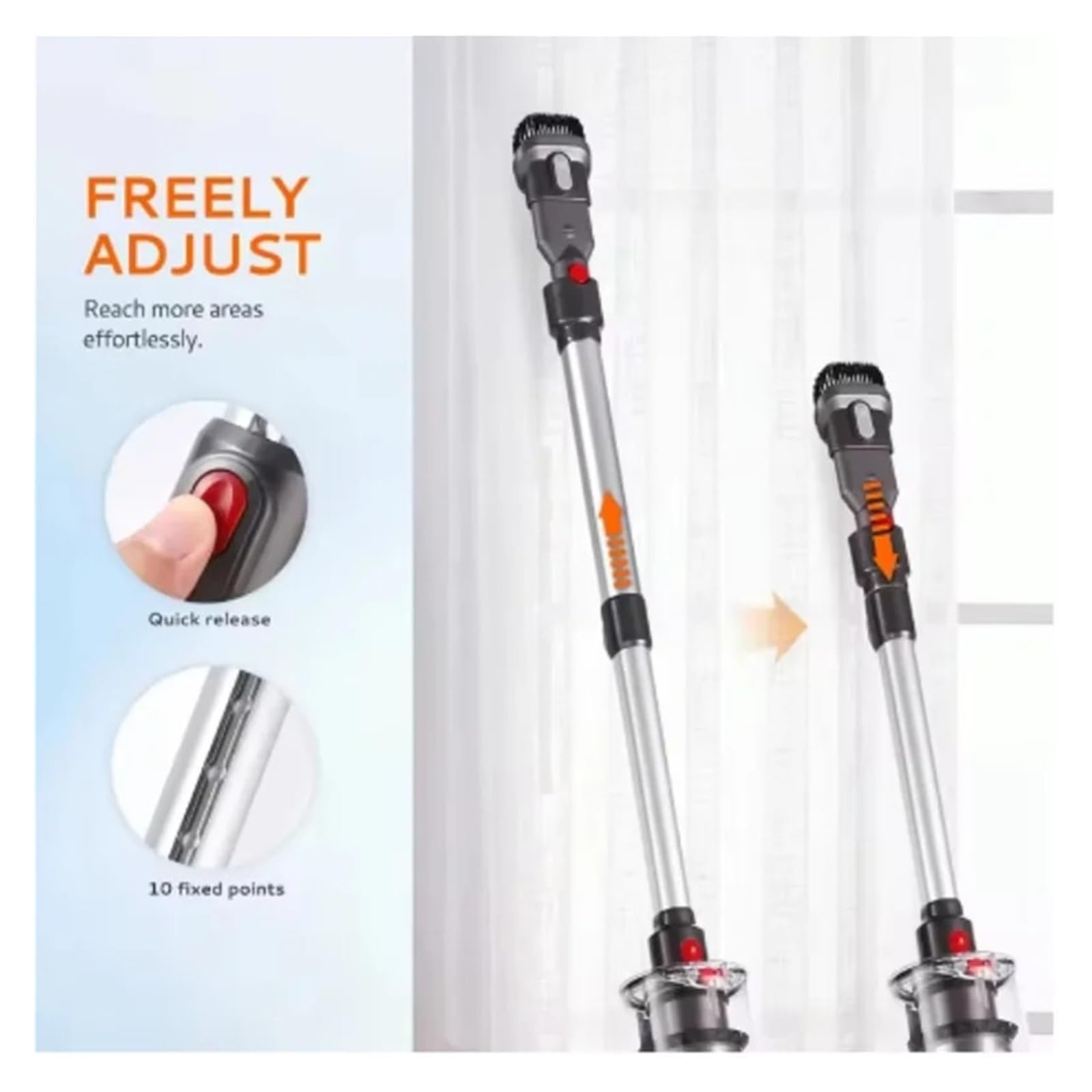 Tige D'extension D'aspirateur, Compatible For Dyson,V7 V8 V10 V11