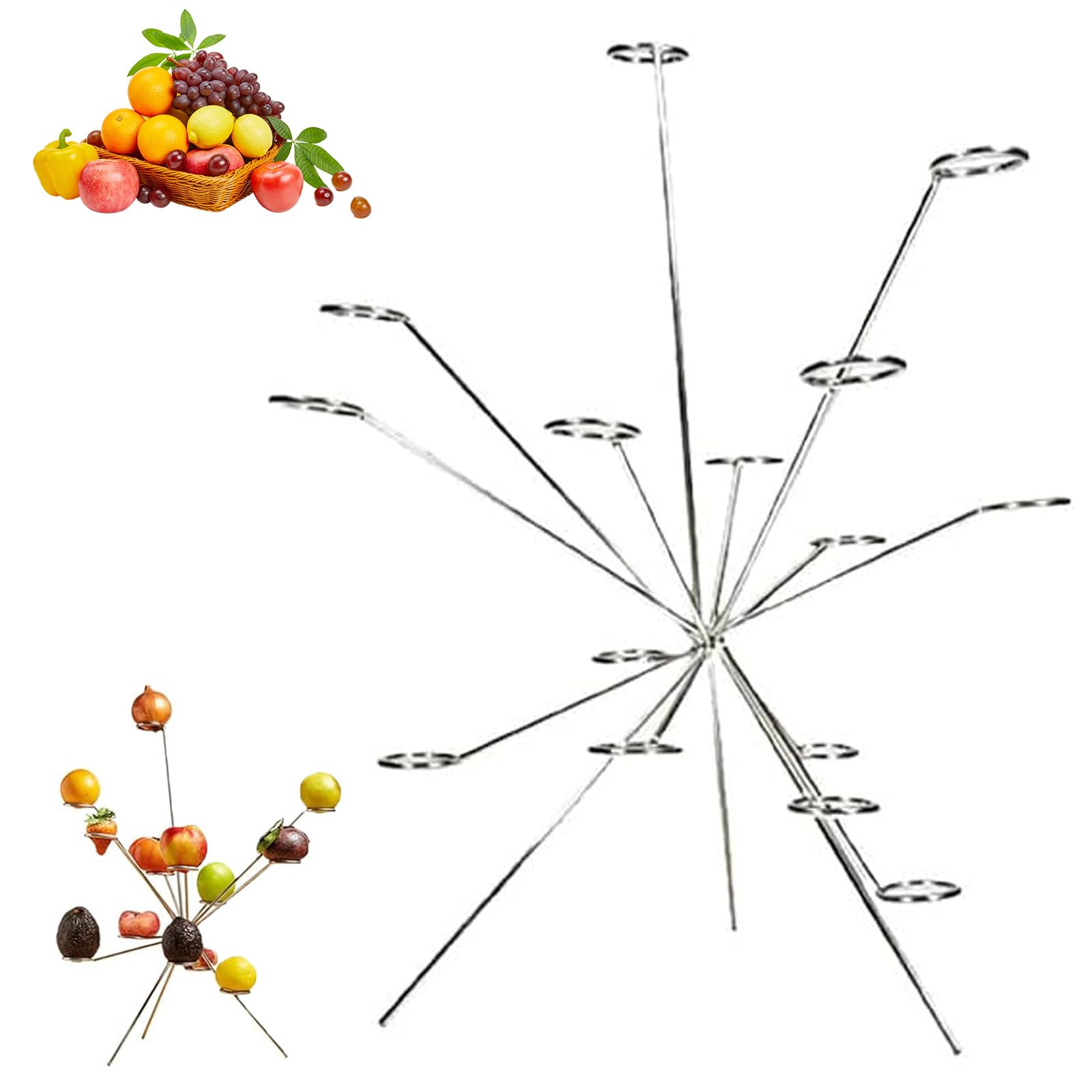 Frutero de mesa moderno y estante de frutas decorativo para cocina
