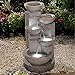 Jeco Multi-Tier Bowls Water Fountain with Led Light