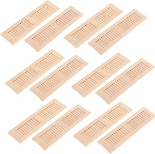 Tachiuwa 6X 2X 12th Mini Windows Shutter Dollhouse Furniture DIY Scene Decoration