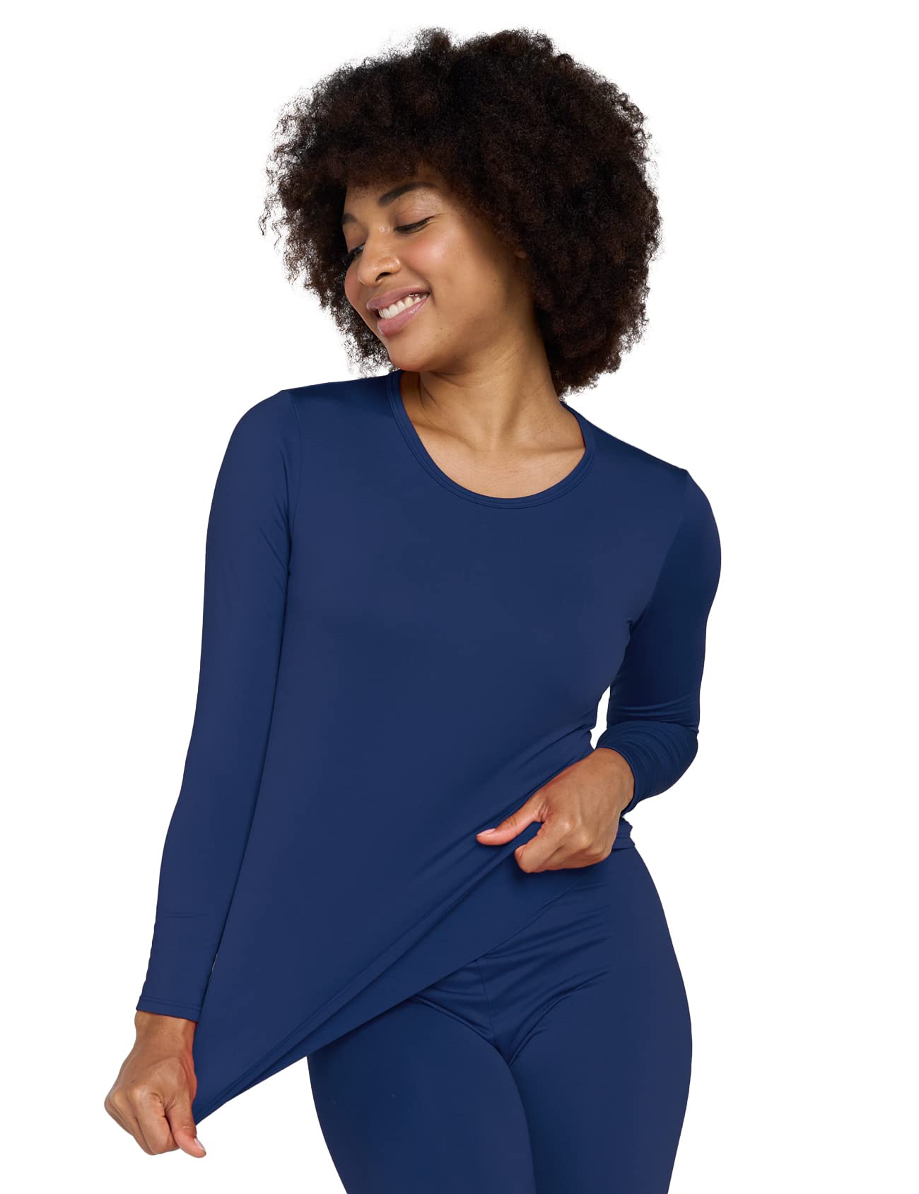 LAPASA Pacco da 2 o 1 Maglia Termica Donna Manica Lunga Fodera in Micro Pile - Pigiama Abbigliamento Intimo Canottiera Calda Elegante Elastica Traspirante Sportiva L15/L39/L42