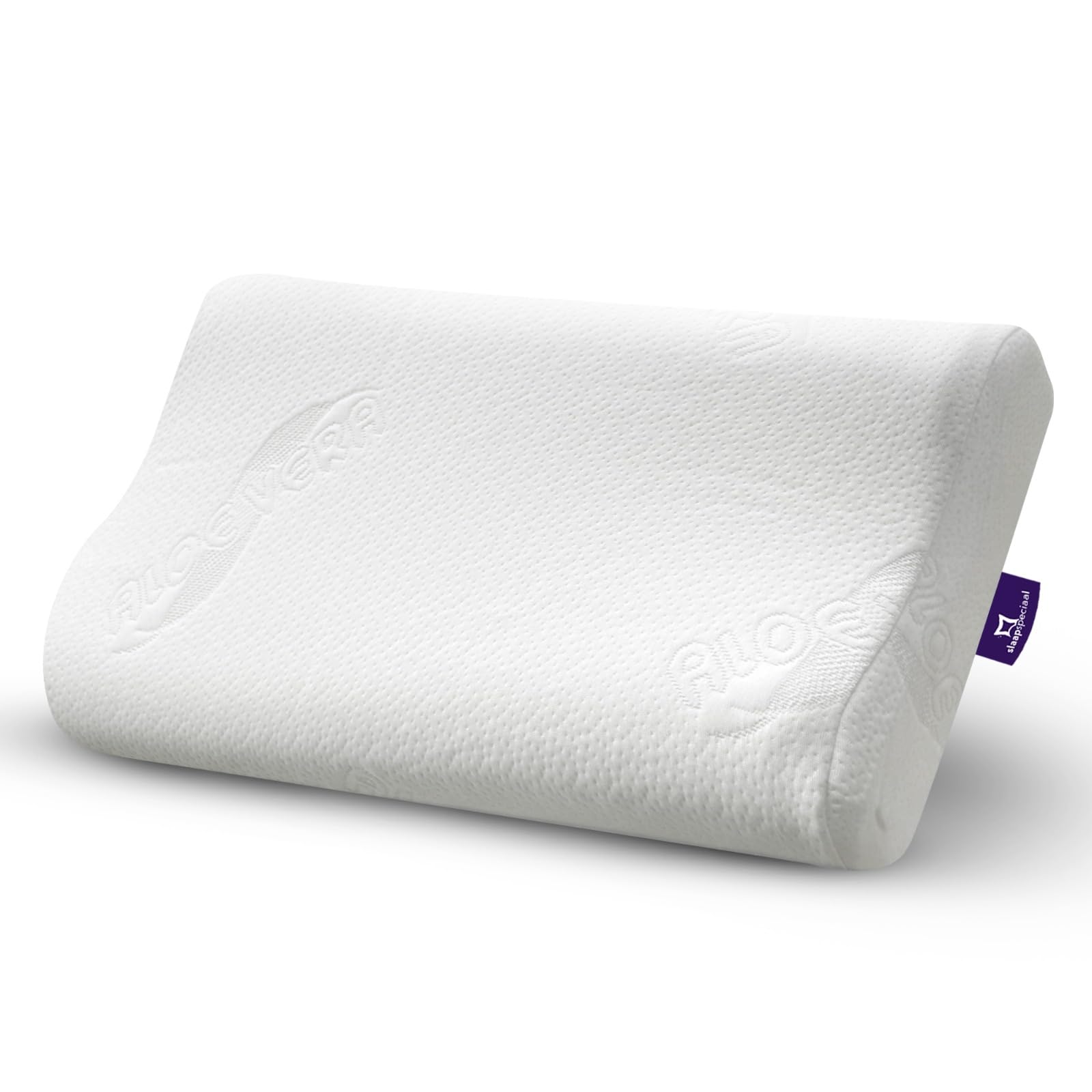 Kopfkissen 60x70cm - Memory Foam Kissen mit Nackenstütze [ Aloe Vera-Bezug], Ergonomisches Schlafkissen mittlere Festigkeit [2 verschieden Höhen] - Anti-Allergisch waschbar