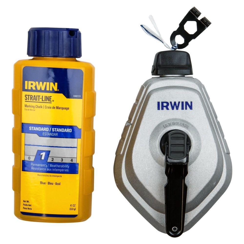 Irwin Mach6 Strait-Line Chalk Reel With Blue Chalk