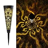 Go2garden 6Pcs Solar Lights Outdoor Decorative Conical Garden Stakes for Patio, Yard, Lawn, Pathway